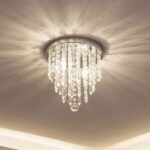lifeholder Mini Chandelier, Crystal Chandelier Lighting, 2 Lights, Flush Mount C... - Image 2
