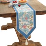 patdrea Linen Leopard Animal Table Runner Farmhouse for Home Kitchen Dining Deco... - Image 2