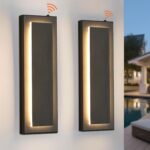 tewei LED Outdoor Wall Sconce Dusk to Dawn Outdoor Lighting, Modern Exterior Lig... - Image 2