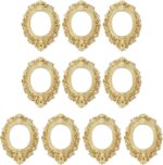 uxcell 10pcs Vintage Resin Picture Frames, Mini Tiny Photo Frame Rectangle Jewel... - Image 2