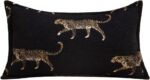 vctops Luxury Tiger Jacquard Throw Pillow Cover Soft Velvet Animal Pattern Decor... - Image 2