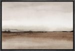 wall26 Framed Canvas Print Wall Art Minimal Brown Pastel Valley Landscape Nature... - Image 2