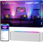 woohlab Smart LED Light Bar, RGBICW, 4 Light Beads, 64 sq.ft Coverage, Silver, I... - Image 2